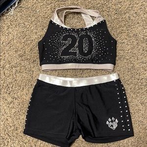 Cheer Athletics Sports bra and spandex set